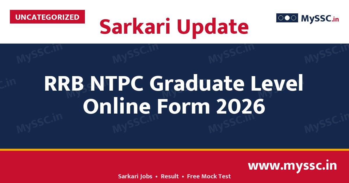 RRB NTPC Graduate Level Online Form 2026 (3548 Posts)